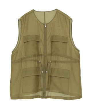 AMERICAN HOLIC シアードロストＷポケットベスト Olive