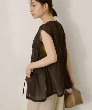 AMERICAN HOLIC シアードロストＷポケットベスト Black