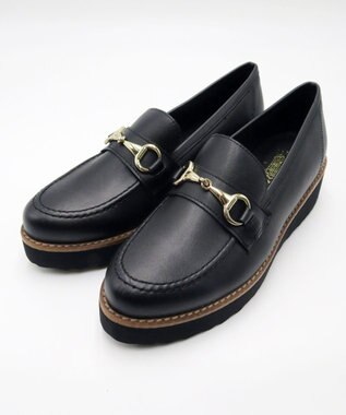 BONTRE 【BONTRE/ボントレ】-サスティナブルライン-厚底ビットローファー ブラック