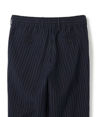 JOSEPH HOMME 【新素材】エアリッジストレッチ ドロスト付タック入りテーパードパンツ / PEGG TUCK ネイビー系1