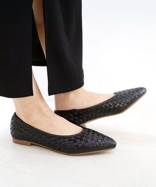 Pointer 本革編み込みパンプス