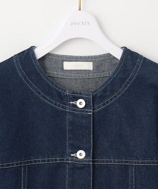 ANY SIS 【洗える】ライトツイルデニム ジャケット インディゴ