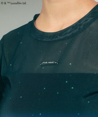 Green Parks ＳＴＡＲ　ＷＡＲＳ／シアープリントＴシャツ Blue