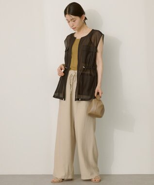 AMERICAN HOLIC シアードロストＷポケットベスト Black