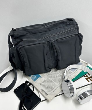 WEGO 立体ポケットショルダー グレー