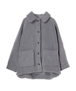 Green Parks 衿付きボアブルゾン Blue