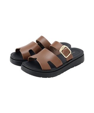 Green Parks カッティングベルトサンダル Brown