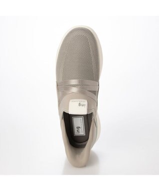 ing <ing>ハンズフリーニットスニーカー グレー