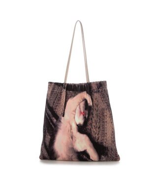 UNBILLION カシュカシュ cachecache / インクジェットプリーツトート ベージュ