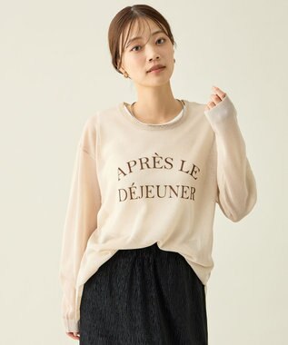 【2SET】シアーロゴニット×タンクトップセット