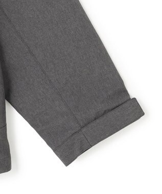 UNFILO MENS 防風撥水 フードブルゾン 杢グレー