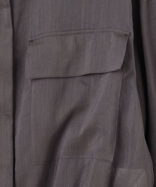 BEIGE， PAULINE / ドローストリングシアーブラウス Slate