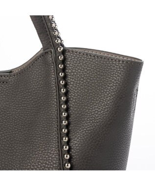 UNBILLION 【テレビ ドラマ着用アイテム】カシュカシュ cachecache / ボールチェーン2wayミニトートバッグ ダークグレー