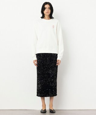 NAVE 【xNAVE】Six Sence Recordコラボ グラフィッククルースウェット アイボリー系