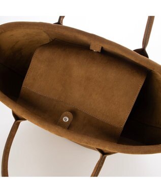 UNBILLION カシュカシュ cache cache / スエード調口元パイピングトート キャメル