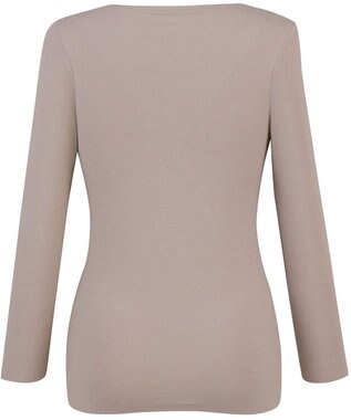 Wing あったかインナー 集中保温設計(背中部分) 綿100％(肌側) アウターにひびきにくい 【綿の贅沢ここちフラット 集中保温】 8分袖 長袖 秋 冬 EL4867 ウイング／ワコール ブラウン