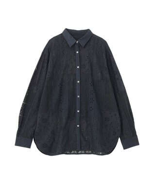 AMERICAN HOLIC レースパッチワークシャツ Black