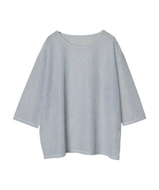 CRAFT STANDARD BOUTIQUE シアーストライププルオーバー Blue