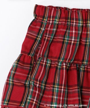ANY KIDS 【ハローキティ×ANY KIDS】チェックキュロット レッド