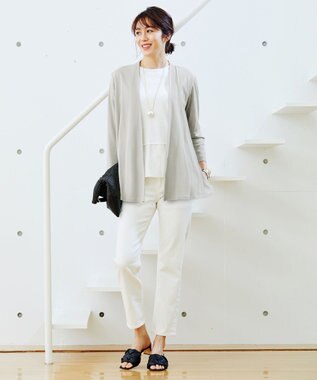 自由区 【WE WANT】365DENIM ストレートスリムデニム パンツ ホワイト系