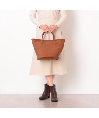 UNBILLION カシュカシュ cache cache / スエード調口元パイピングトート