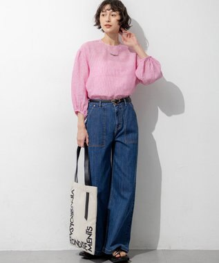 23区 【見上愛さん着用/Oggi掲載】オーバルバックル ベルト ブラック系