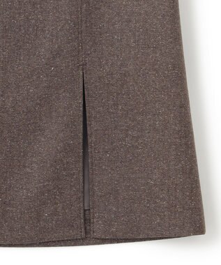 JOSEPH  ウールシルクネップ　ラップ風スカート Brown