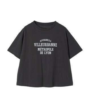 Green Parks 多段カレッジロゴボックスＴシャツ Dark Gray