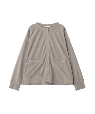 CRAFT STANDARD BOUTIQUE リングドットボタンカーディガン Gray