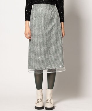 SPANGLE OF FLOWER スカート