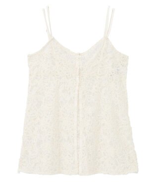 earth music&ecology モールレースキャミチュニック Ivory