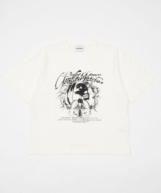 WEGO 【ユニセックス着用ITEM】ブリーチグラフィックT（SS） ホワイト
