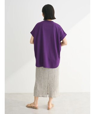 Green Parks 汗染み防止プチハイネックプルオーバー Purple