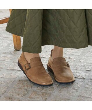 ing <ing>【サスティナブル】シングルモンクスリッポン キャメルヌバック