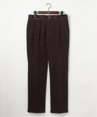 JOSEPH ABBOUD 【ウエストも伸びる！/ストレッチ/暖かい/オーガニック】オーガニックカルゼストレッチ パンツ ダークブラウン系