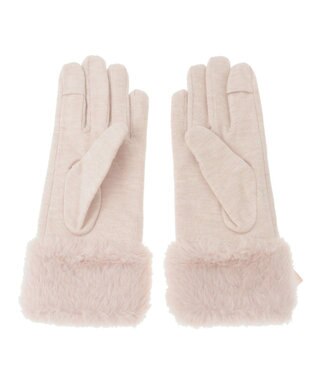 Maison de FLEUR ビッグリボンファーグローブ Light Pink