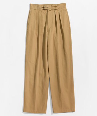 LENO DOUBLE BELTED GURKHA TROUSERS 《UNISEX》 ダブルベルトグルカパンツ BEIGE