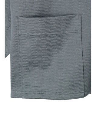 earth music&ecology ヘリンボーン調Ｖネックカーディガン Blue Gray