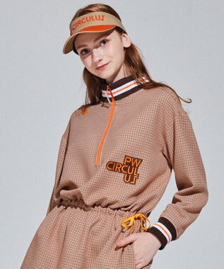 PW CIRCULUS 【WOMEN】CLASSICAL×SPORTY チェック柄ワンピ オレンジ系5