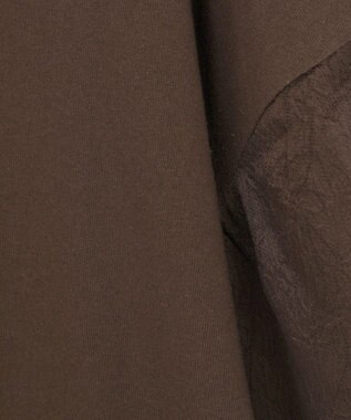 Green Parks 袖サテンドッキングチュニック Brown