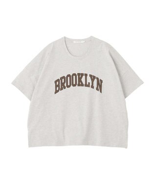 AMERICAN HOLIC BROOKLYN ロゴTシャツ Light Gray Mixture