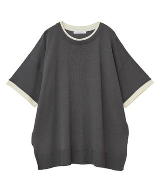 Green Parks 冷やっとすずやかレイヤーニットプルオーバ Gray