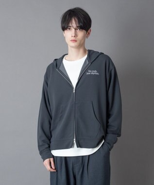 WEGO 【ユニセックス着用ITEM】アンサンブルZIPパーカー（LS） ブラック中濃色