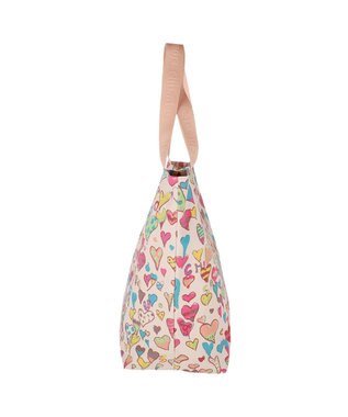 tsumori chisato CARRY コットンハート プリント ハンドバッグ トートバッグ Mサイズ ベージュ