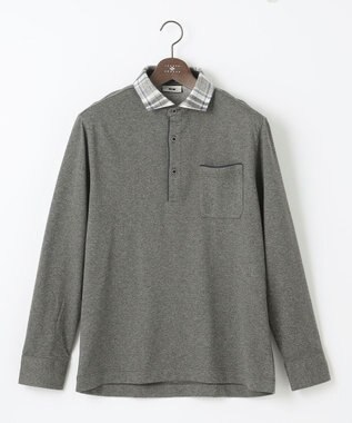 JOSEPH ABBOUD 【保温性/滑らかな肌触り/多機能ポロシャツ】 ウィンターダディー ポロシャツ グレー系4