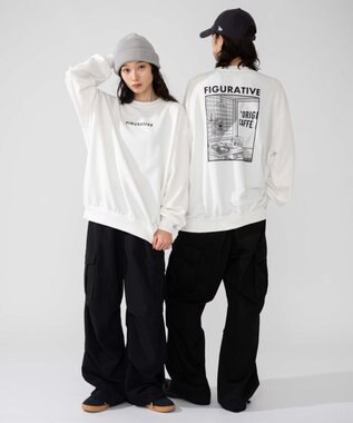 WEGO 【2025年秋冬新作/SMLXLサイズ展開/ユニセックス着用ITEM】アソートグラフィックプルオーバー 柄34