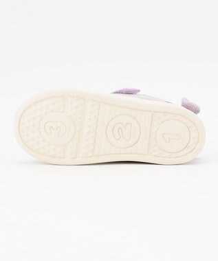 ANY KIDS IFME CALIN バックリボンラメニットスニーカー ラベンダー系