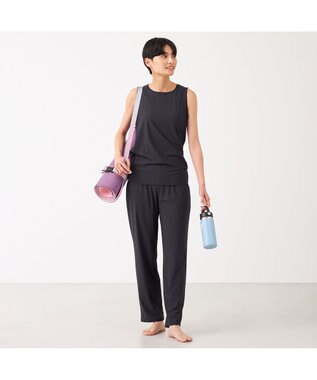 Chacott Chacott BALANCE ライトストレートパンツ ブラック