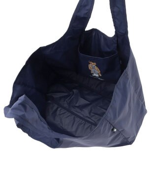 MOONBAT POLO RALPH LAUREN(ポロ ラルフローレン) ポケッタブルレインバッグ SEASON BEAR ポロベア ネイビーブルー