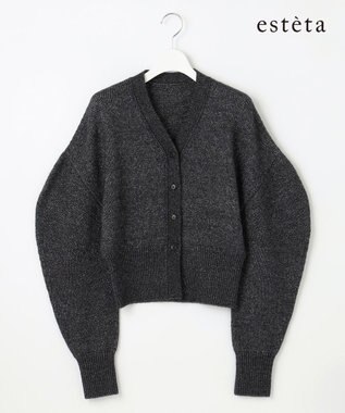 23区 L 【エステータ】シャイニーカーディガン グレー系